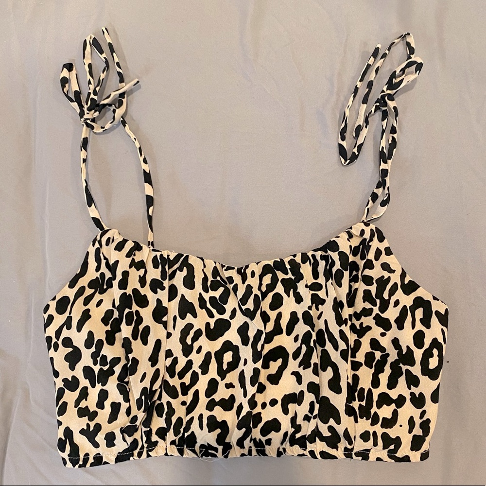 Leopard Print Crop Top